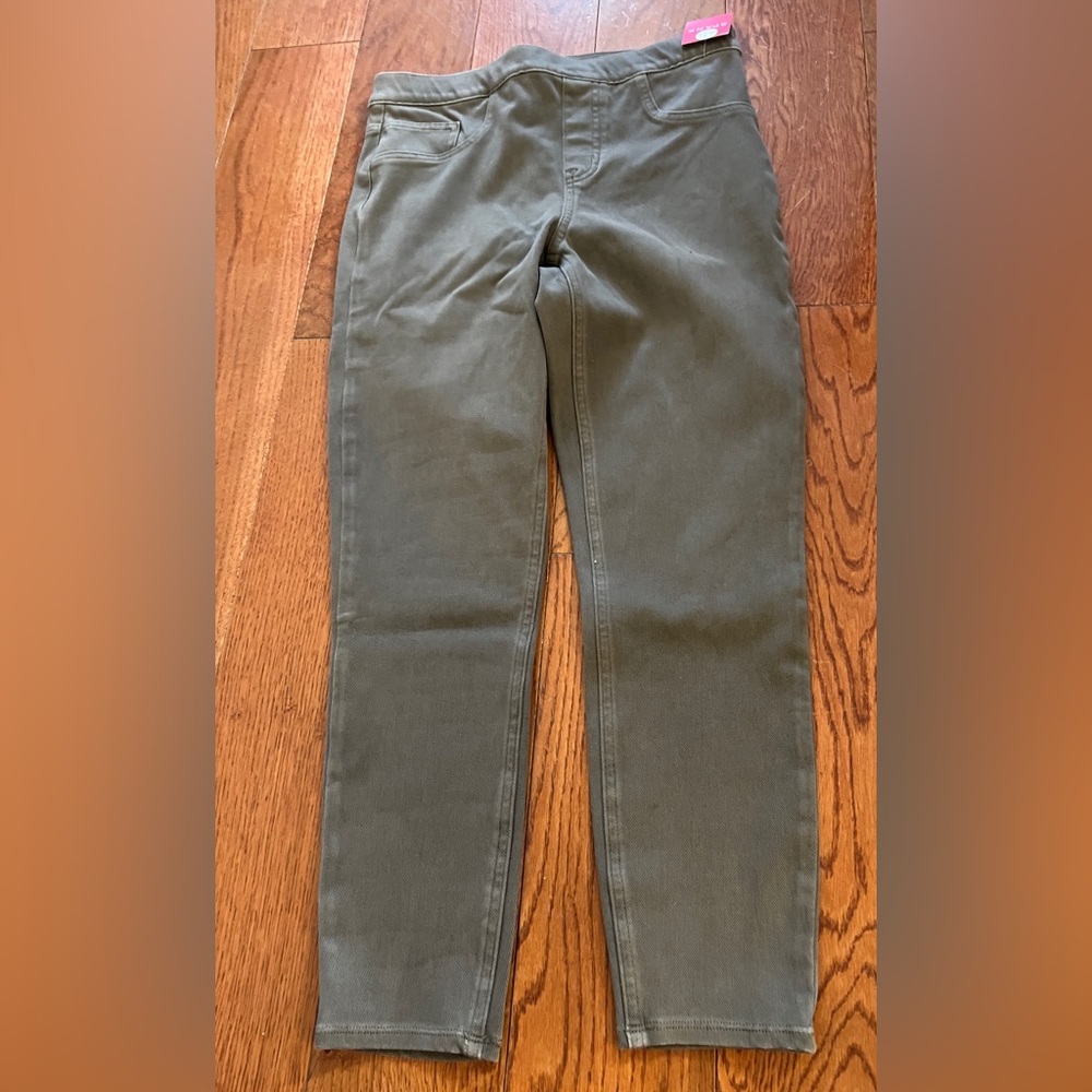 Spanx Petite Jean-Ish Leggings Earthy Taupe NWT